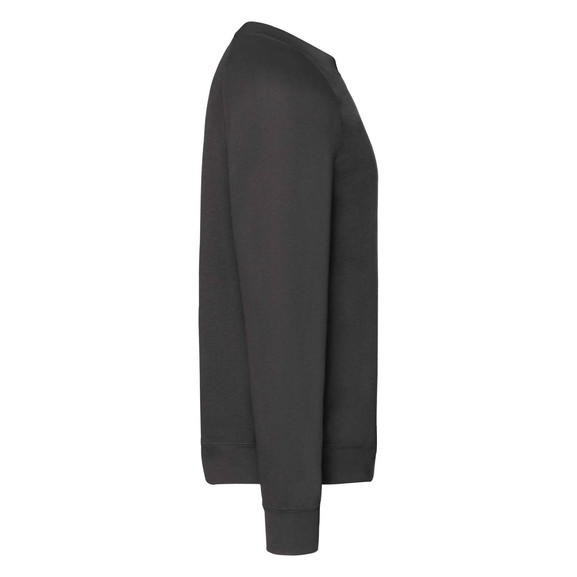 Czarna bluza męska Raglan Sweat Fruit of the Loom
