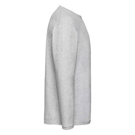 Szara koszulka męska Valueweight z długim rękawem Fruit of the Loom
