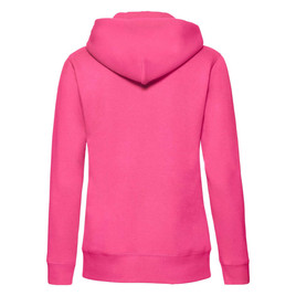 Różowa bluza z kapturem rozpinana Fruit Of The Loom