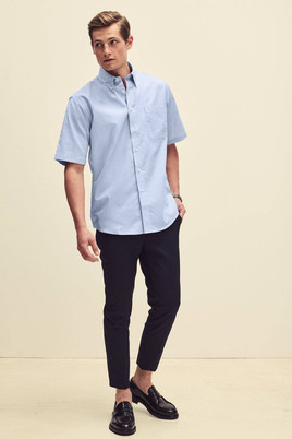 Błękitna koszula męska Oxford Fruit of the Loom