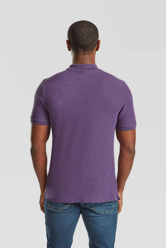 Fioletowa koszulka męska Iconic Polo Friut of the Loom