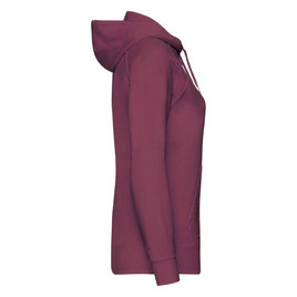 Burgundowa bluza z kapturem Lady fit Fruit Of The Loom