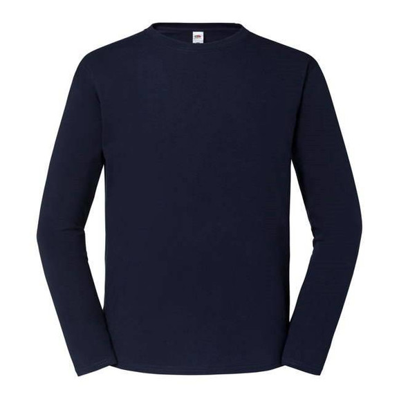 Granatowa koszulka męska Iconic 195 Ringspun Premium Fruit of the Loom