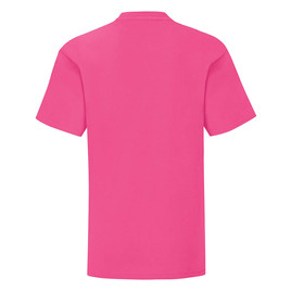 Różowa koszulka dziecięca z czesanej bawełny Fruit of the Loom 