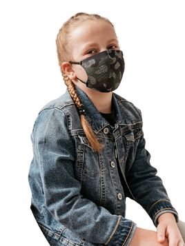 Maseczka trójwarstwowa moro Cocomore khaki