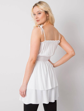 Biała bluzka na cienkich ramiączkach Yups