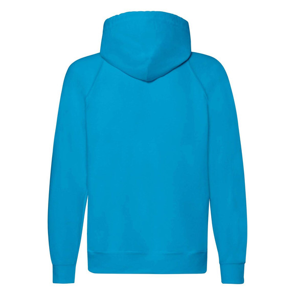 Niebieska bluza męska z kapturem Lightweight Zip Thru Hooded Sweat Fruit of the Loom
