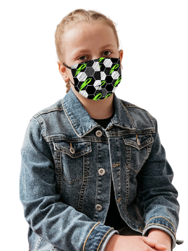 Maseczka trójwarstwowa geometryczny wzór Cocomore wielobarwna