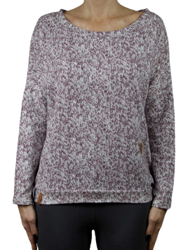 Fioletowa bluzka sweterkowy nadruk Mi...Mi