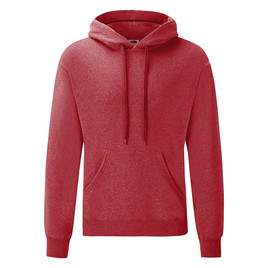 Czerwona bluza męska Hooded Sweat Fruit of the Loom