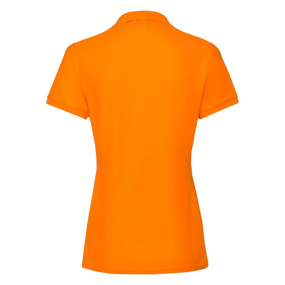 Pomarańczowa koszulka damska Polo Fruit of the Loom