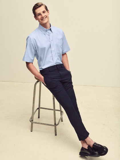 Błękitna koszula męska Oxford Fruit of the Loom