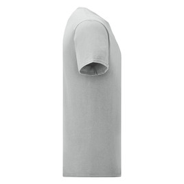 Szara koszulka męska z czesanej bawełny Iconic rękawem Fruit of the Loom