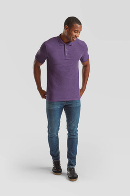 Fioletowa koszulka męska Iconic Polo Friut of the Loom