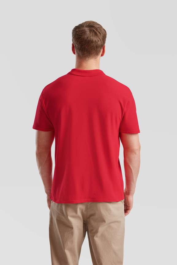 Czerwona koszulka męska polo Original Polo Friut of the Loom