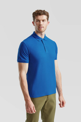 Niebieska koszulka męska polo Tailored Fit Friut of the Loom