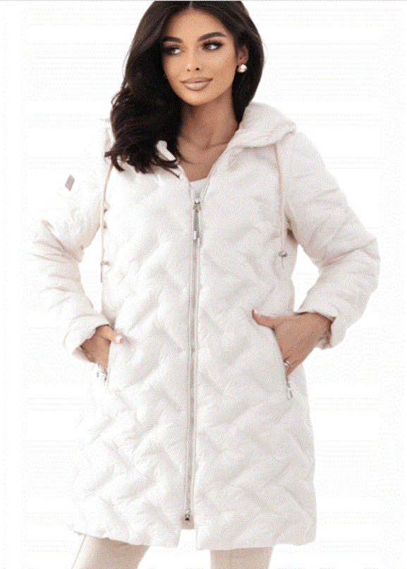 Beżowa lekka kurtka puch syntetyczny Dankoff