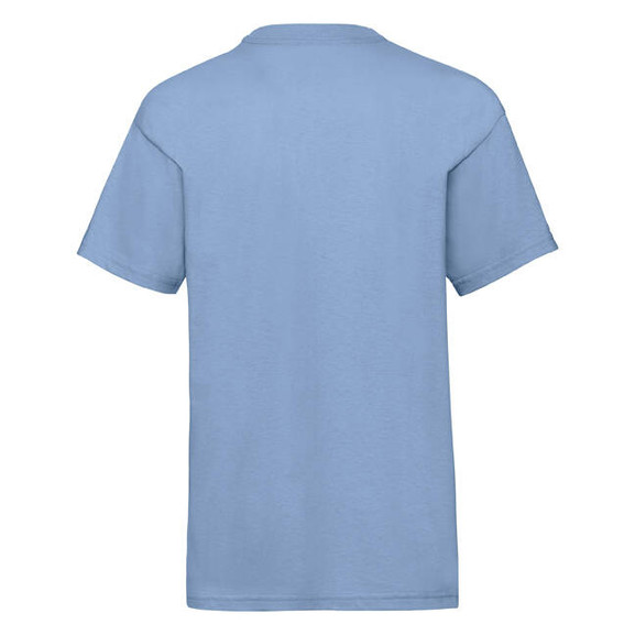 Błękitna koszulka dziecięca bawełniana Fruit of the Loom