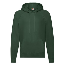 Zielona bluza męska z kapturem Lightweight Hooded Sweat Fruit of the Loom 
