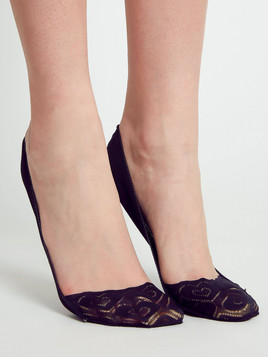 Stopki koronkowe czarne