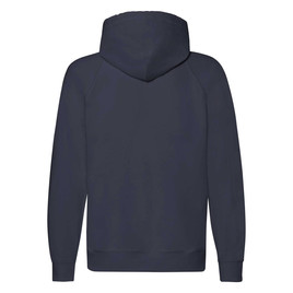 Granatowa bluza męska z kapturem Lightweight Zip Thru Hooded Sweat Fruit of the Loom