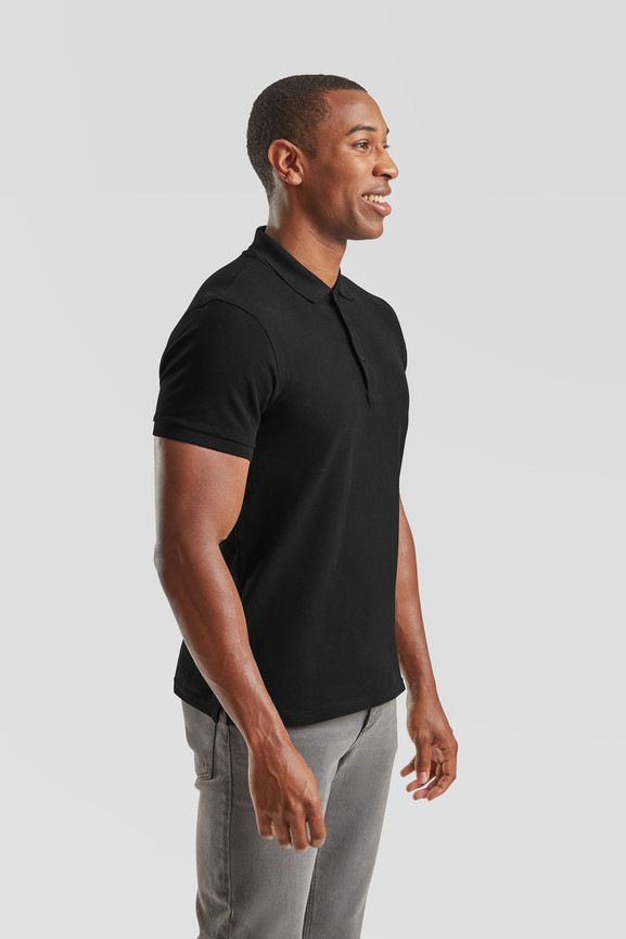 Czarna koszulka męska Iconic Polo Friut of the Loom