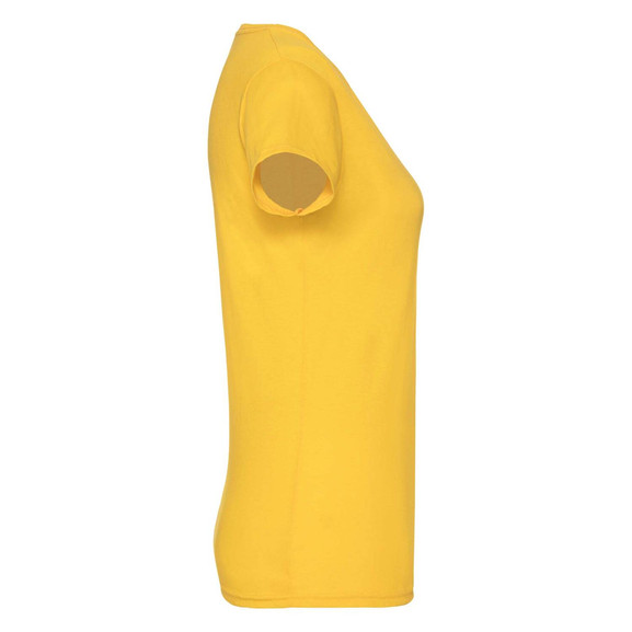 Żółta koszulka damska Lady fit Oryginal Fruit of the Loom