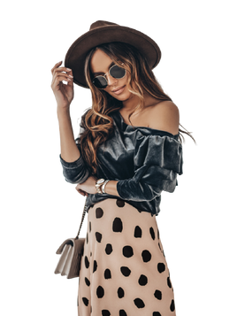 Bluzka welurowa Cocomore antracyt