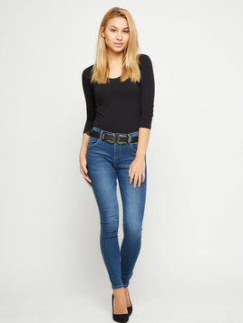 Jegginsy klasyczne niebieskie