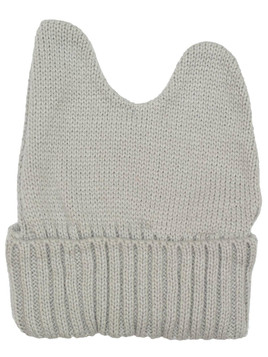 Czapka z rogami szara