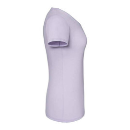 Lawendowa koszulka damska Iconic z czesanej bawełny Fruit of the Loom