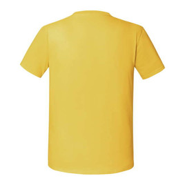 Żółta koszulka męska Iconic 195 Ringspun Premium Fruit of the Loom