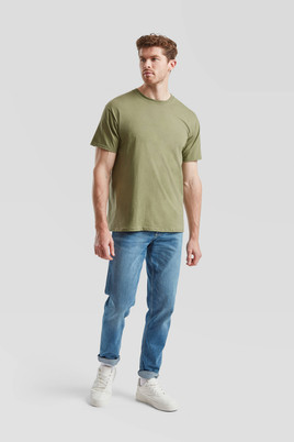 Oliwkowa koszulka męska Valueweight Fruit of the Loom