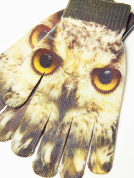 Rękawiczki dotykowe sowa