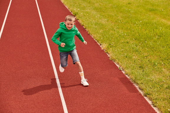 Zielona bluza dziecięca Hooded Sweat Fruit of the Loom