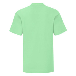 Miętowa koszulka dziecięca z czesanej bawełny Fruit of the Loom 