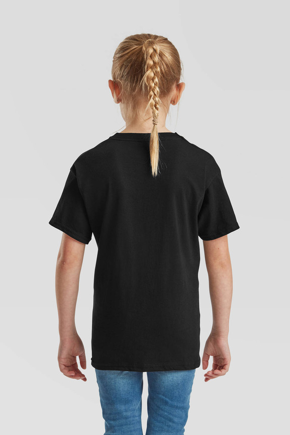 Czarna koszulka dziecięca Oryginal Fruit of the Loom