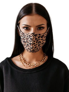 Maseczka ochronna lampart Cocomore brązowa