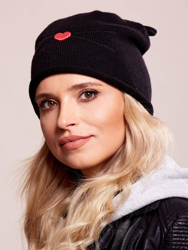 Czapka kociak czarna