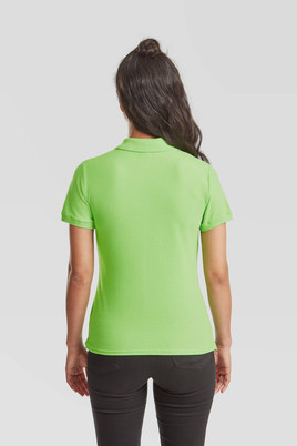 Zielona koszulka damska Polo Fruit of the Loom 
