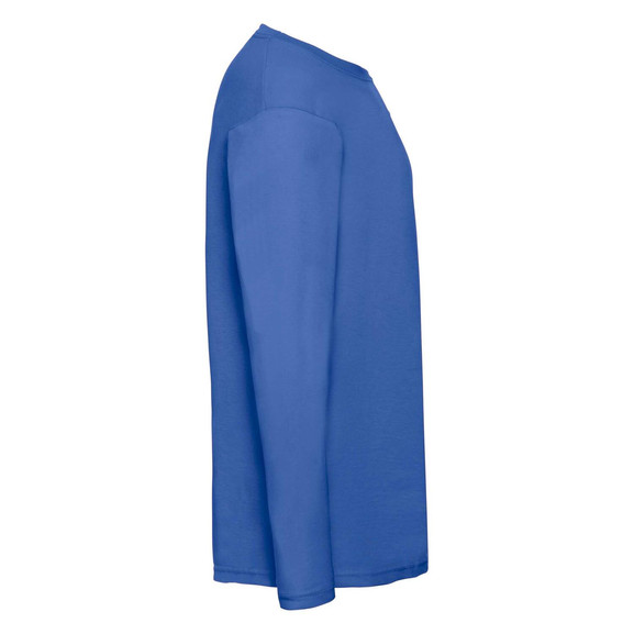 Niebieska koszulka męska Valueweight z długim rękawem Fruit of the Loom