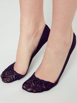 Stopki koronkowe czarne