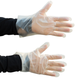 Rękawiczki ochronne 100 sztuk - jednorazowe białe