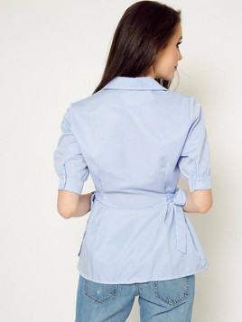 Koszula w paseczki niebieska