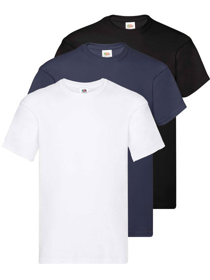 Pakiet 3 koszulek męskich Original Fruit of the Loom