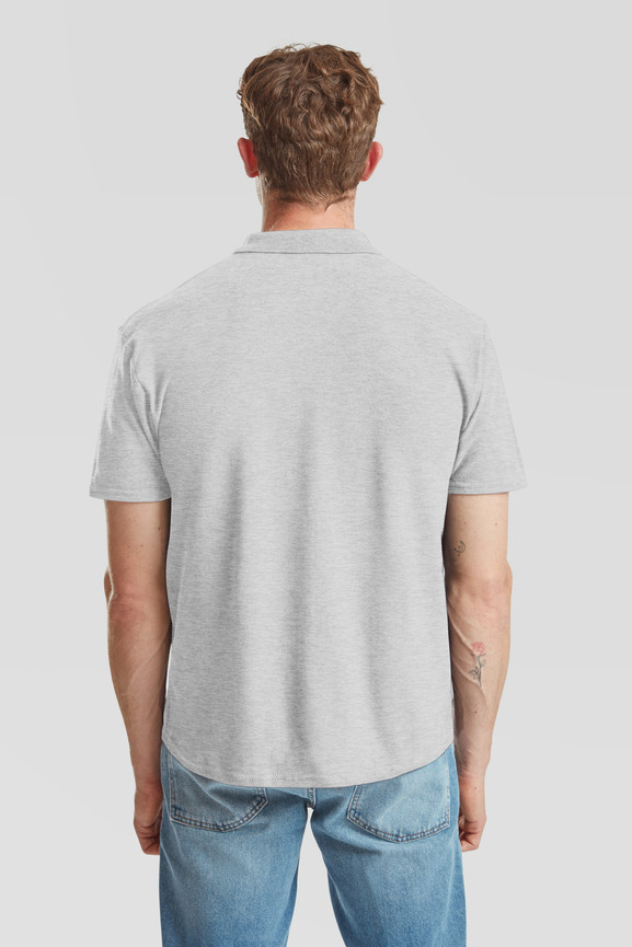 Jasno szara koszulka męska polo Original Polo Friut of the Loom