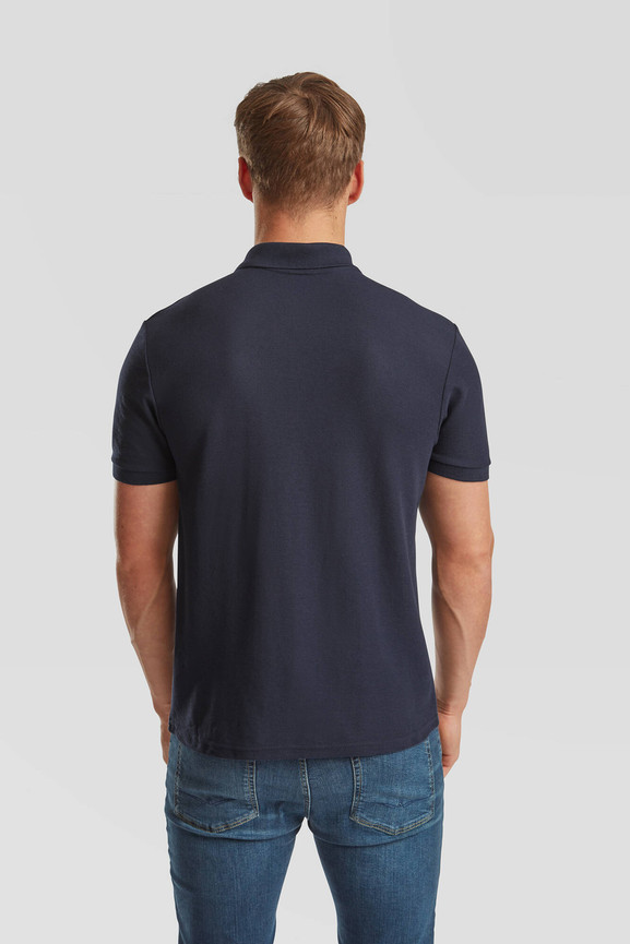 Granatowa koszulka męska polo Tailored Fit Friut of the Loom