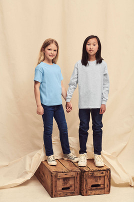 Szara  koszulka dziecięca Valueweight Fruit of the Loom