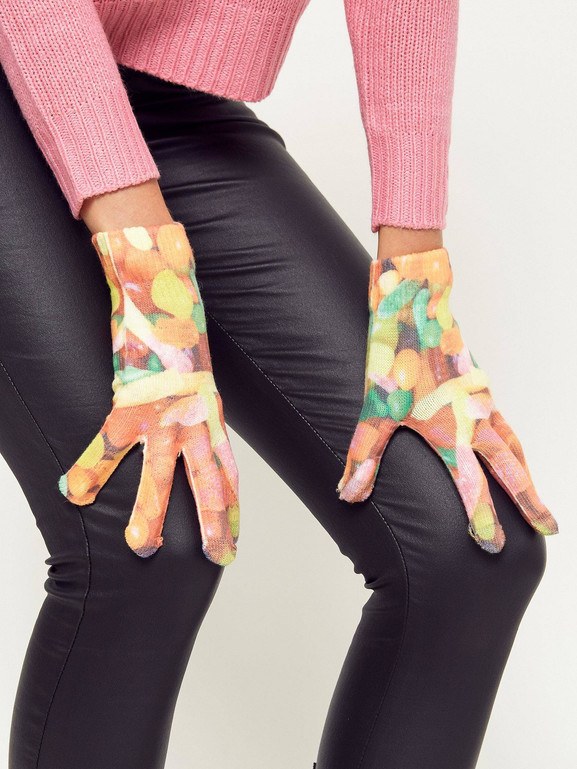 Rękawiczki dotykowe cukierki pomarańczowe