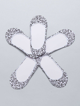 Stopki panterka białe 5-pak